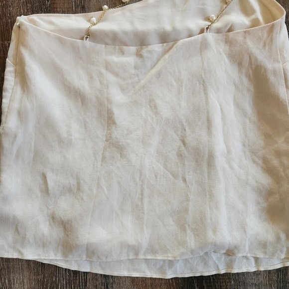 Cami NYC Tilda Linen Cami in  Ceramic Cream Size XXS One Shoulder Beaded NWT - Picture 9 of 13